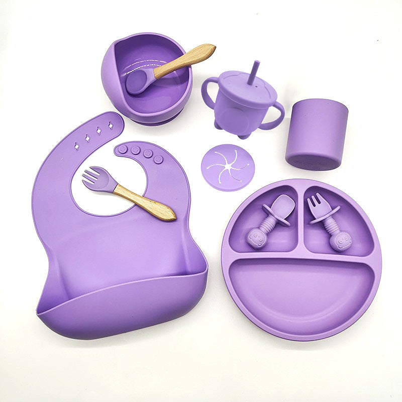 Baby Silicone Feeding Set for Learning and Mealtime