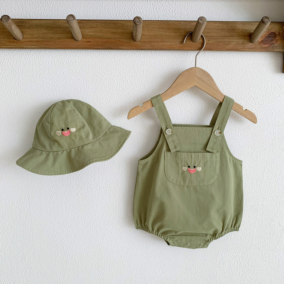 Korean Cartoon Animal Baby Strap Romper Jumpsuit