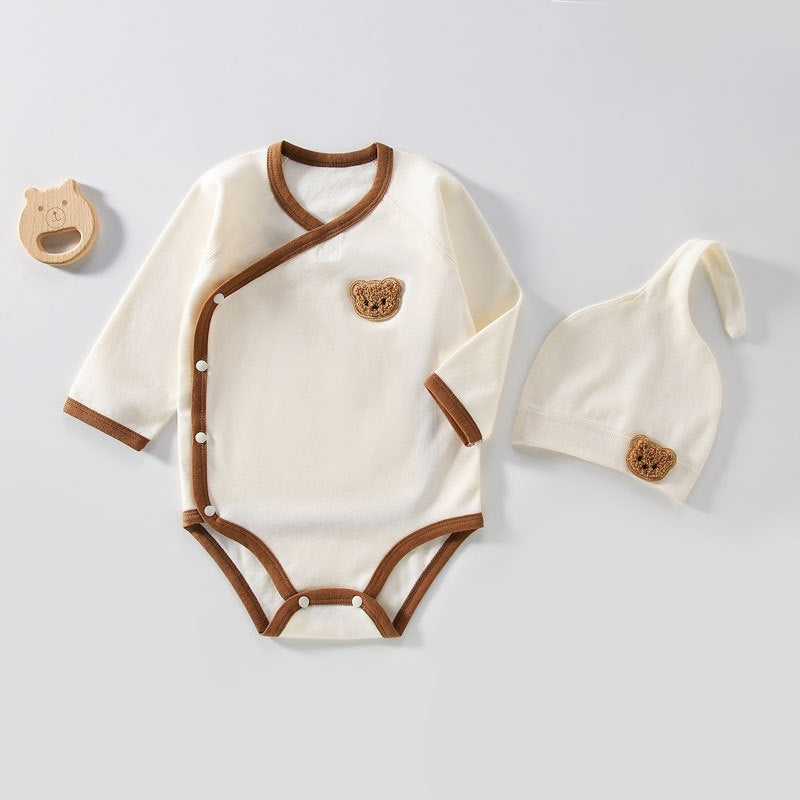 Newborn Cotton Triangle Romper Long Sleeve