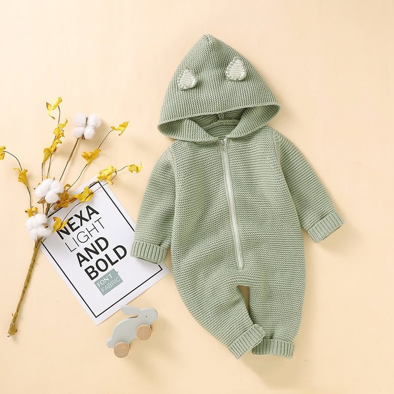 Baby Zipper One-Piece Romper Jumpsuit