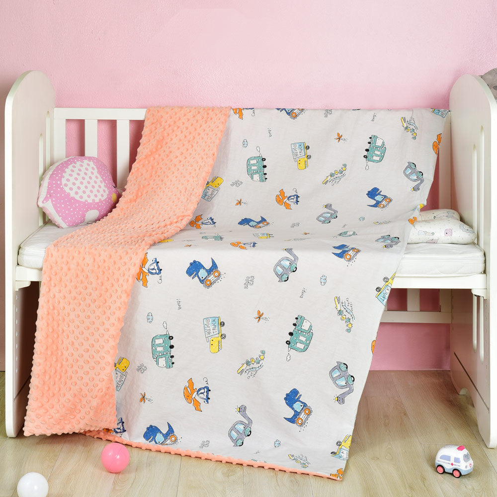 Cotton Baby Cartoon Bean Blanket Quilt