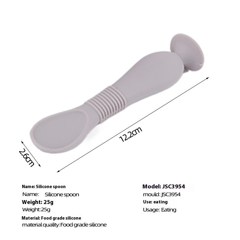 Soft Silicone Baby Feeding Spoon for Food and Soup