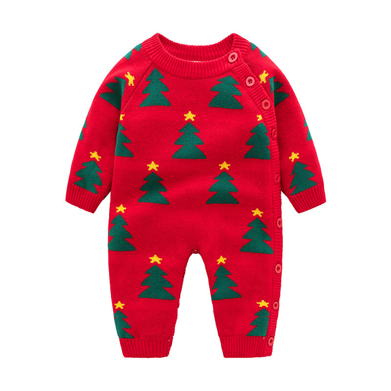 Newborn Baby Crawling Clothes with Thickened Harness