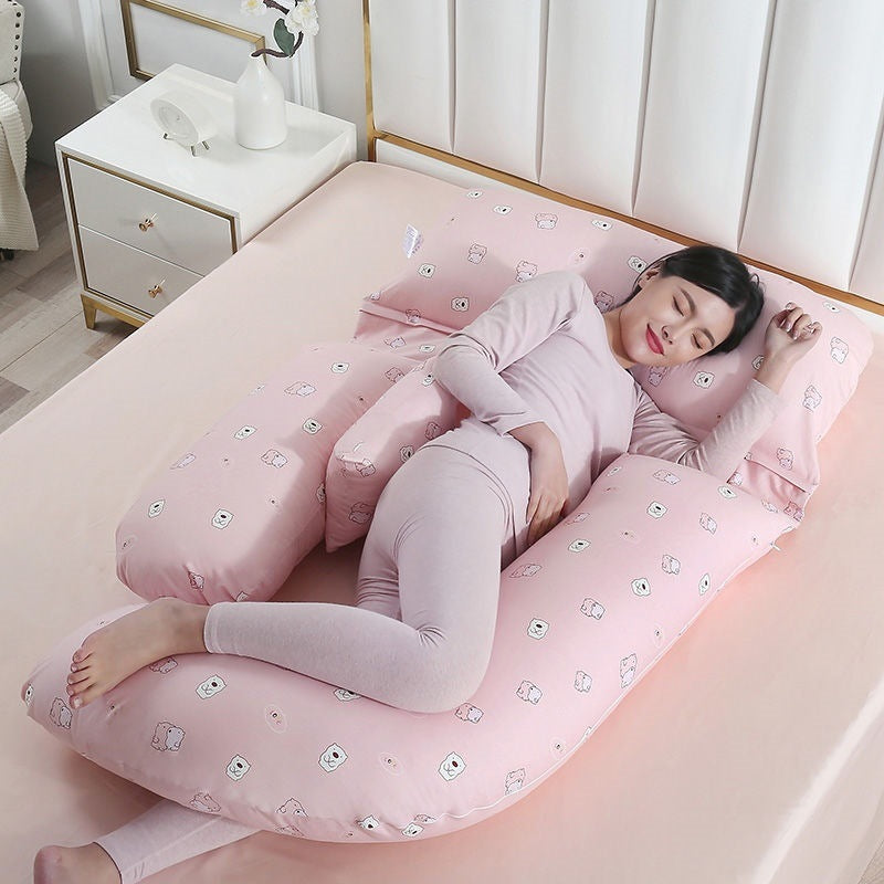 U-Shaped Maternity Pillow for Waist Support and Side Sleeping