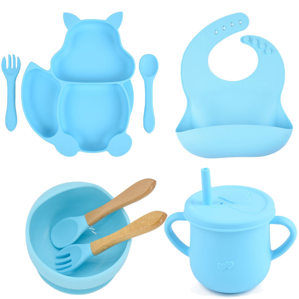 Silicone Baby Feeding and Complementary Food Training Set