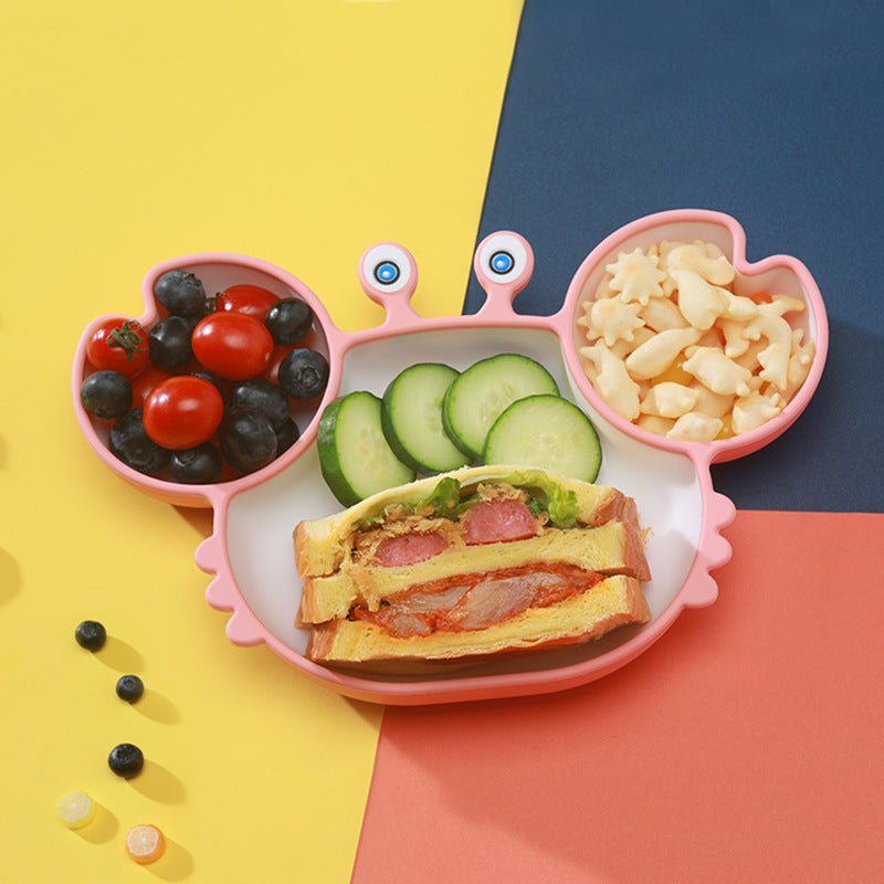 Silicone Non-Slip Baby Feeding Plate and Bowl Set