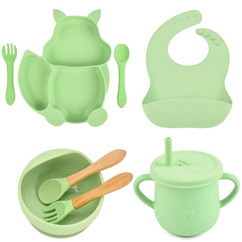 Silicone Baby Feeding and Complementary Food Training Set