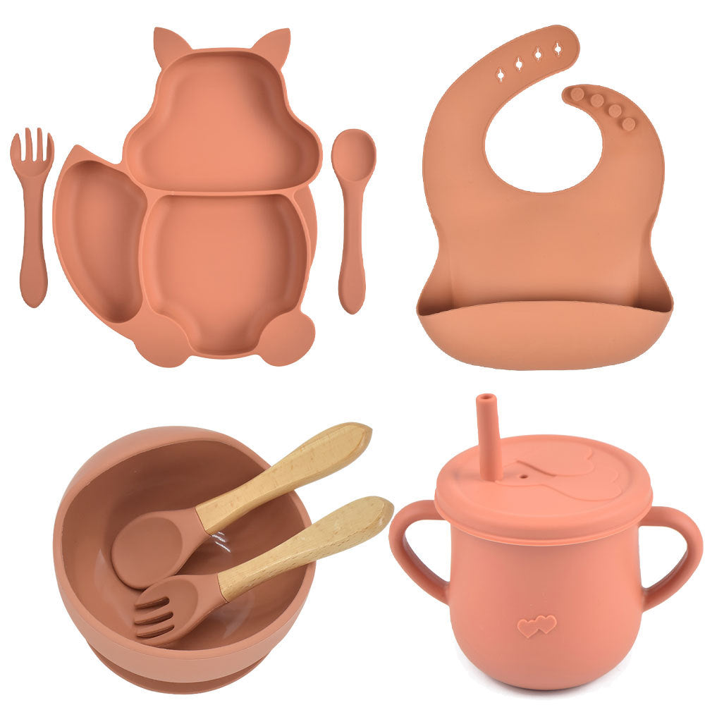 Silicone Baby Feeding and Complementary Food Training Set