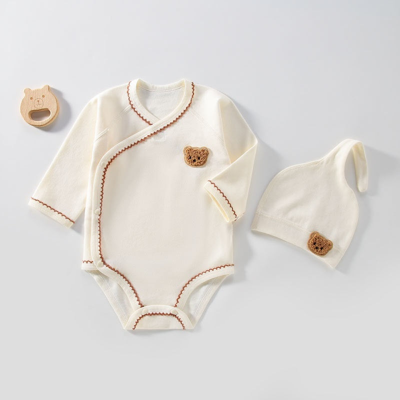 Newborn Cotton Triangle Romper Long Sleeve
