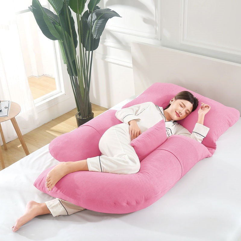 U-Shaped Maternity Pillow for Waist Support and Side Sleeping