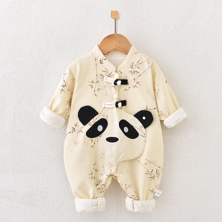 Newborn Thickened Double-Layer Romper Baby Outerwear