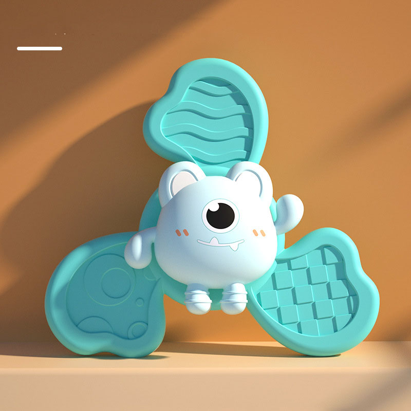 Baby Bath Spinner Toy with Suction Cup Animal Figures