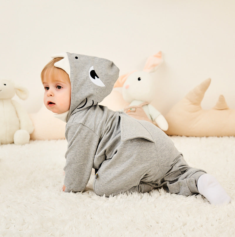 Korean Style Cartoon Dinosaur Baby Cardigan