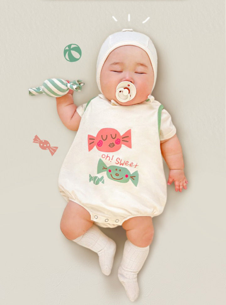 Korean Candy Print Baby Romper Suit