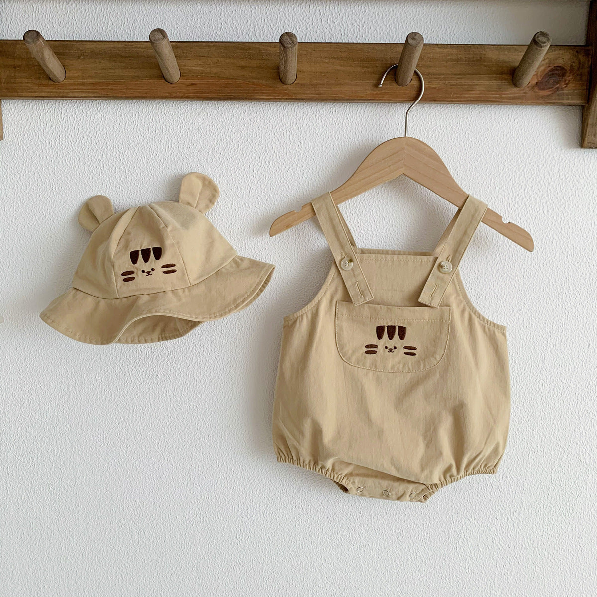 Korean Cartoon Animal Baby Strap Romper Jumpsuit