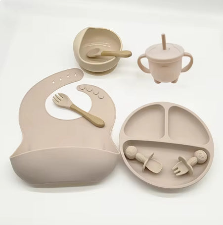 Baby Silicone Feeding Set for Learning and Mealtime