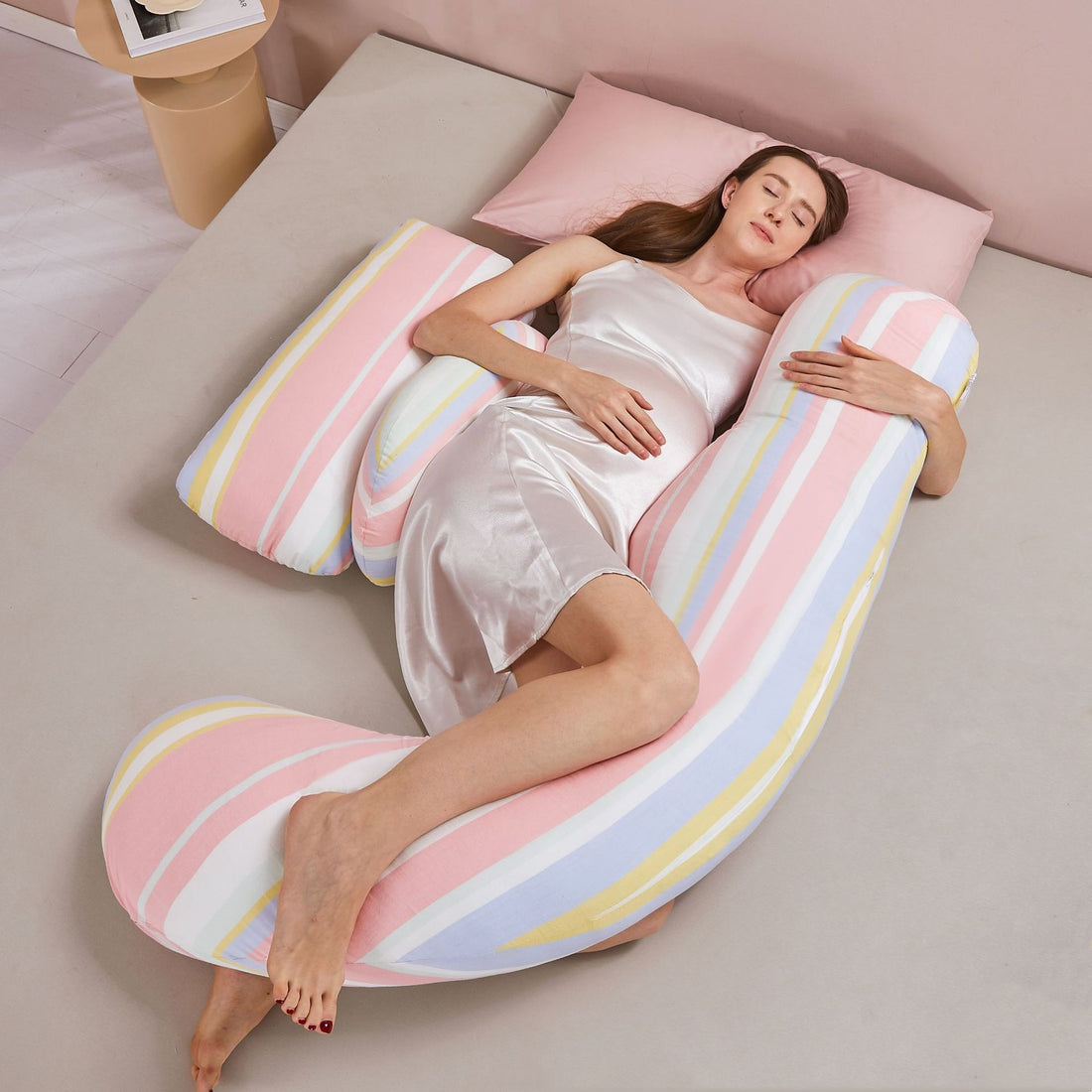 Summer Tencel Maternity Lumbar and Side Sleeping Pillow